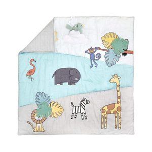 aden + anais Baby Bonding Playmat – Reversible 45” x 45” Cotton Muslin Mat